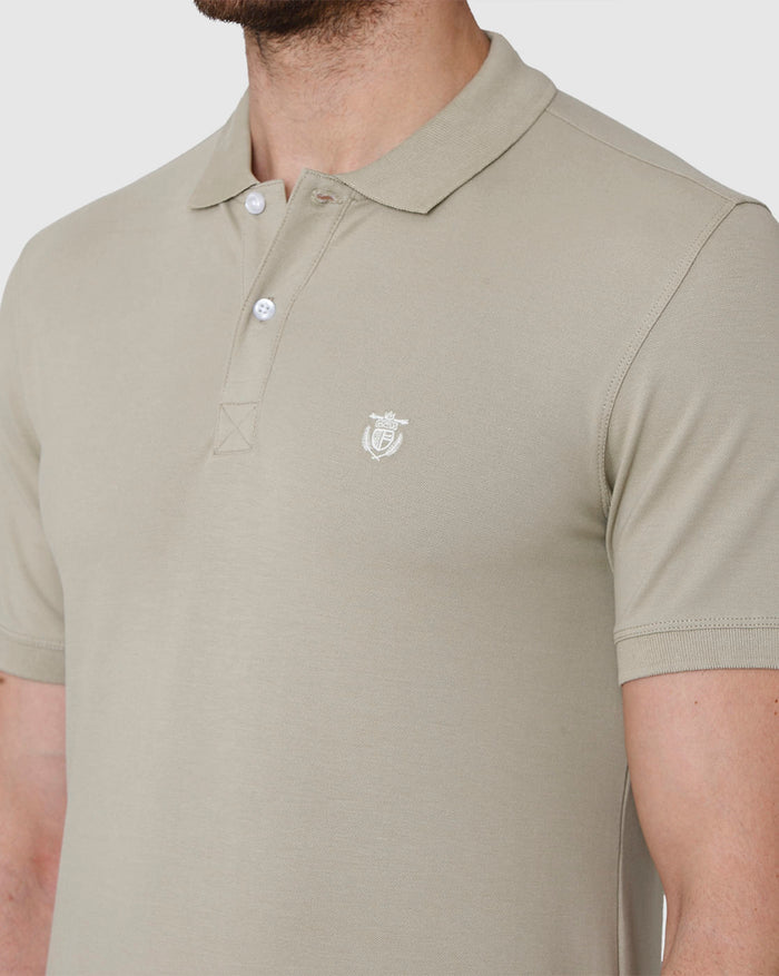 Brown Polo Neck T-Shirt