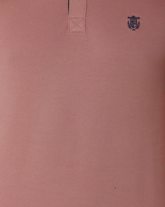 Brown Polo Neck T-Shirt