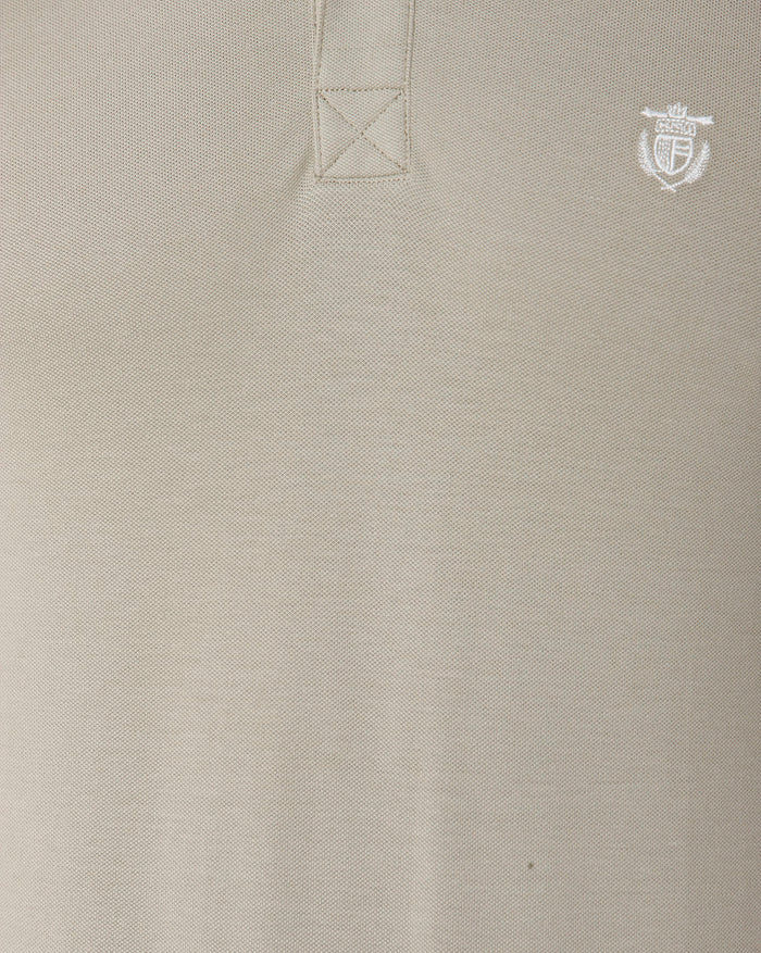 Brown Polo Neck T-Shirt