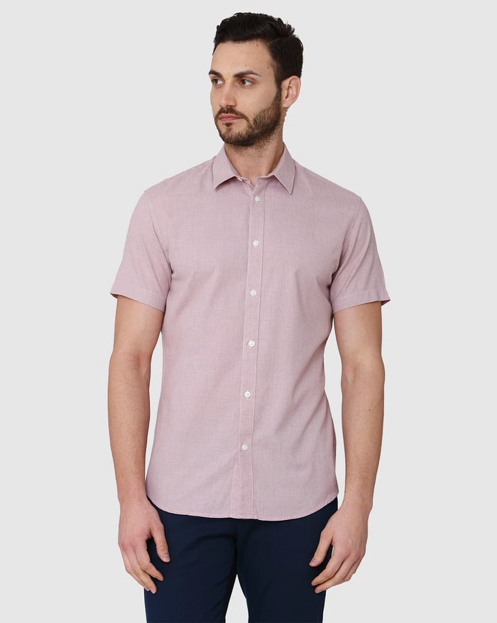 Brown Short Sleeves Shirt
