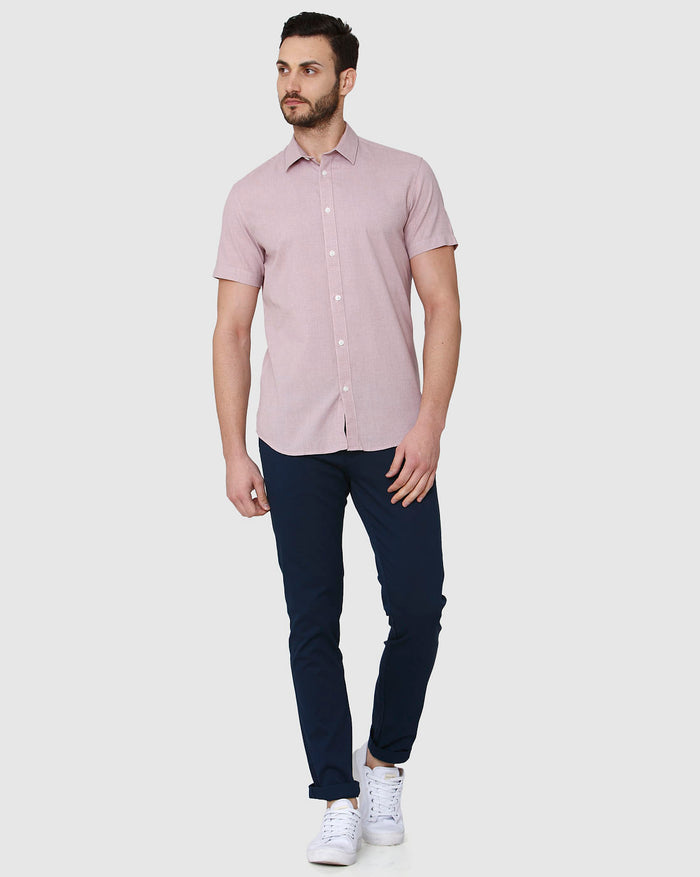 Brown Short Sleeves Shirt