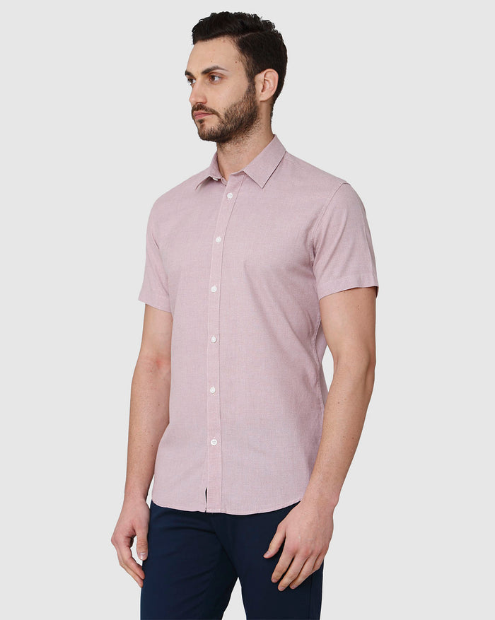 Brown Short Sleeves Shirt