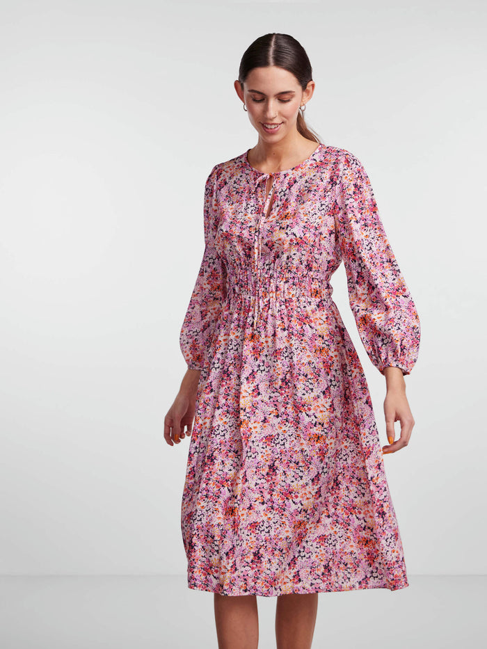 BRUNA MIDI DRESS (VIOLET FLOWER)