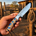 Buckaroo Knife with Cactus Handle: Handmade Artistry Meets Functional Elegance - RFE Marketing Ventures