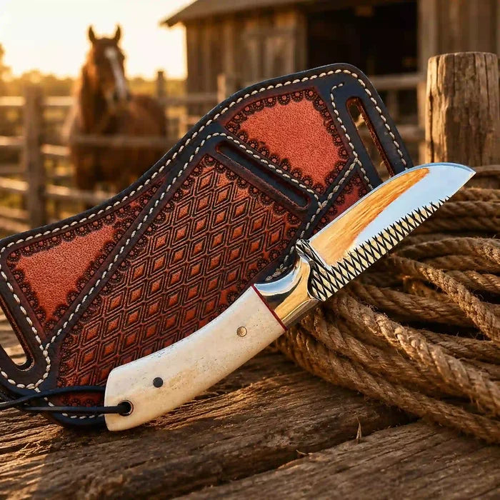 Buckaroo Knife with Camel Bone Handle: A Unique Tool for Every Adventure - RFE Marketing Ventures