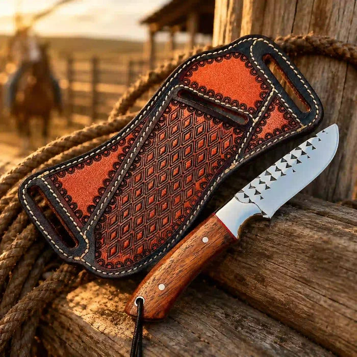 Buckaroo Knife with Rosewood Handle: The Perfect Blend of Craftsmanship and Functionality - RFE Marketing Ventures