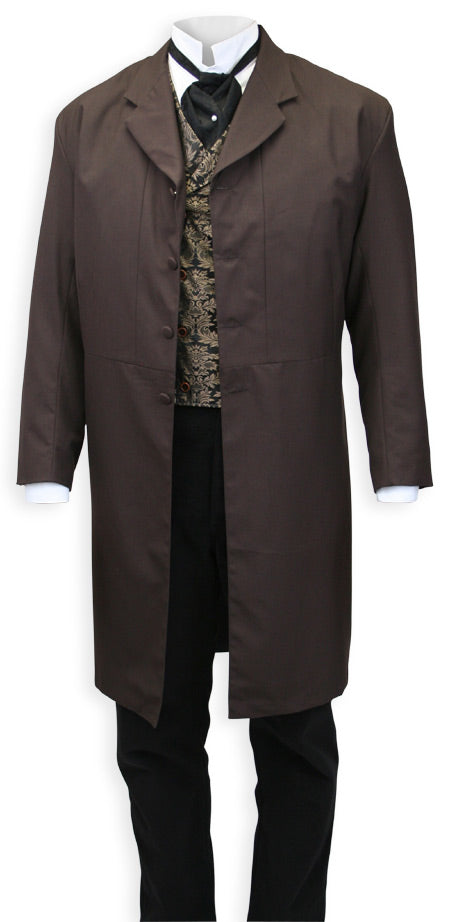 Callahan Frock Coat - Dark Mocha Brown