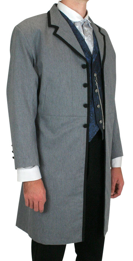 Callahan Frock Coat - Steel Gray