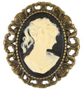 Cameo Pin - Ivory/Antique Gold