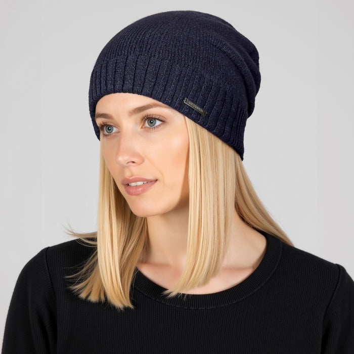 Giesswein Longbeanie Schwarzenstein - bleu acier 549