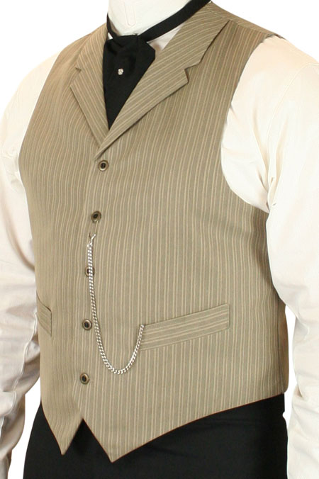 Cavell Vest - Tan Stripe
