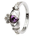 Claddagh Birthstone Ring – February