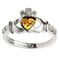 Claddagh Birthstone Ring | November
