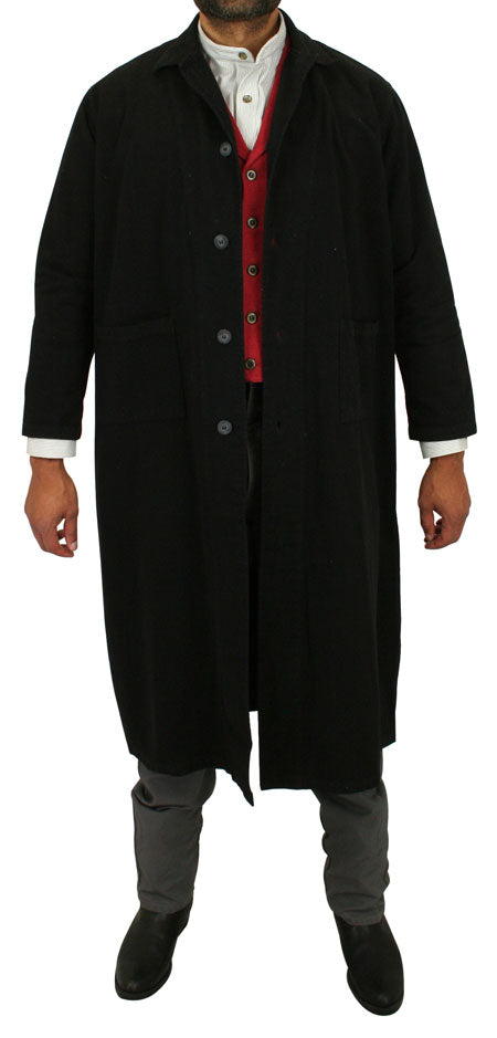 Classic Cotton Duster - Black