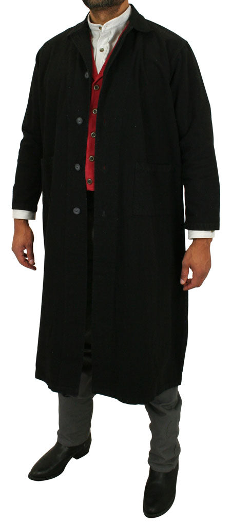 Classic Cotton Duster - Black