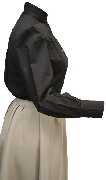 Classic Gibson Girl Blouse - Black