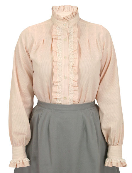 Claudette Blouse - Pink Stripe