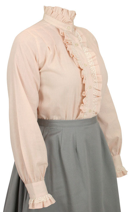 Claudette Blouse - Pink Stripe