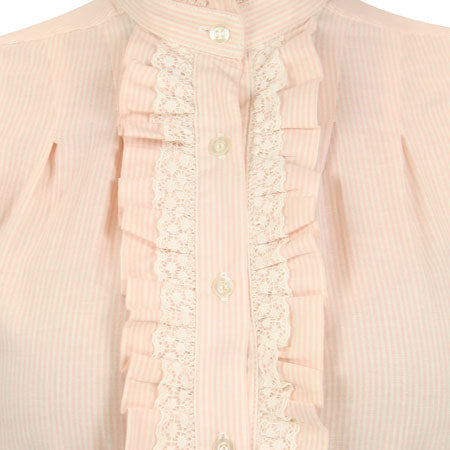 Claudette Blouse - Pink Stripe