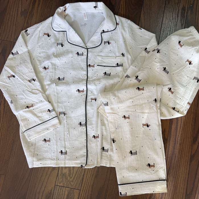 Cloud Cotton Dachshund Pajama Set