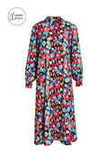 Cludia Shirt Dress (Black MULTI)