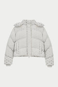COLD REACTIVE EMBLEM PUFFER - OFF WHITE