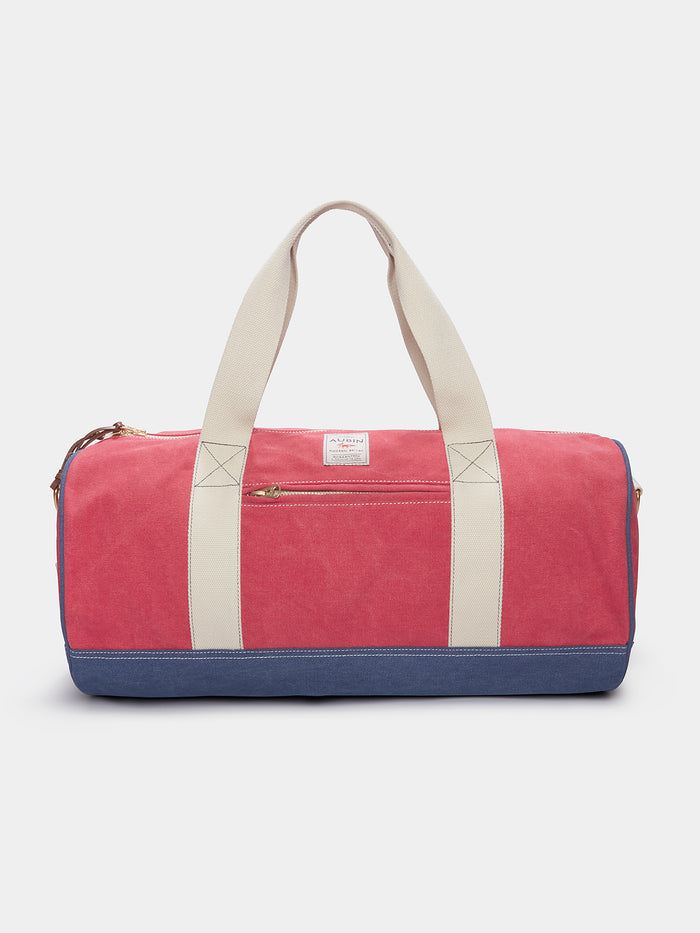Aubin Washed Red Coledale Overnight Barrel Bag | Bags