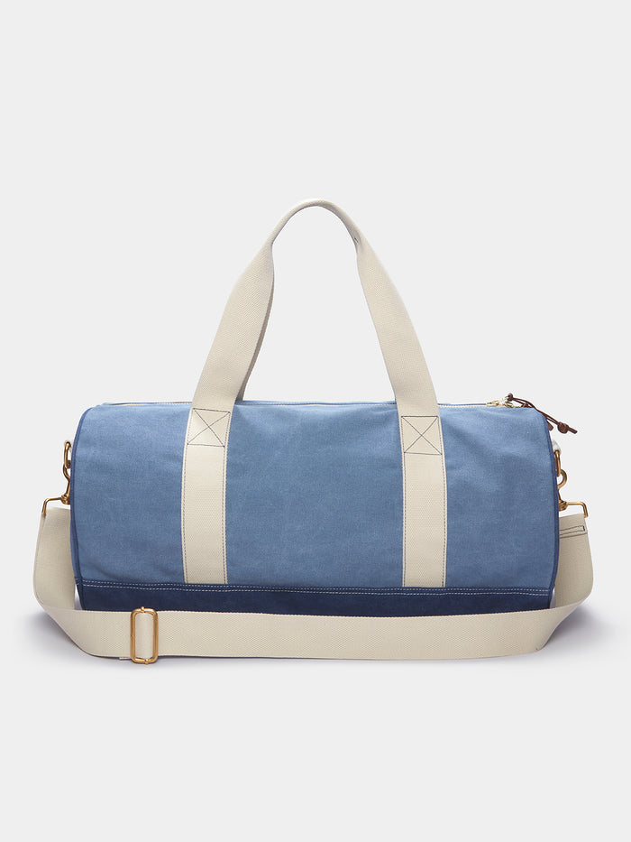 Aubin Washed Blue Coledale Overnight Barrel Bag | Bags