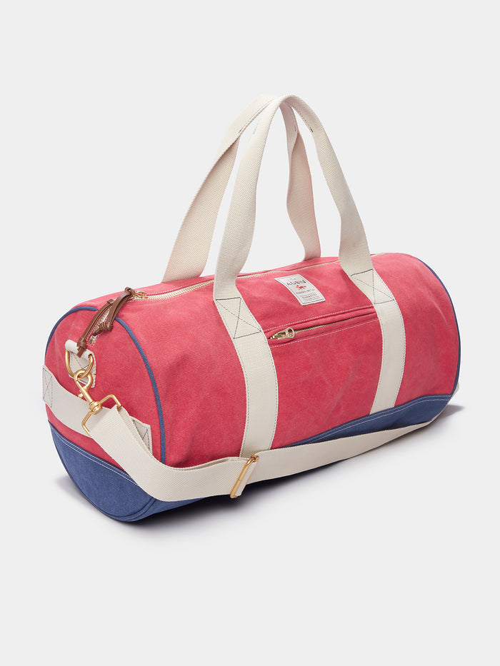 Aubin Washed Red Coledale Overnight Barrel Bag | Bags