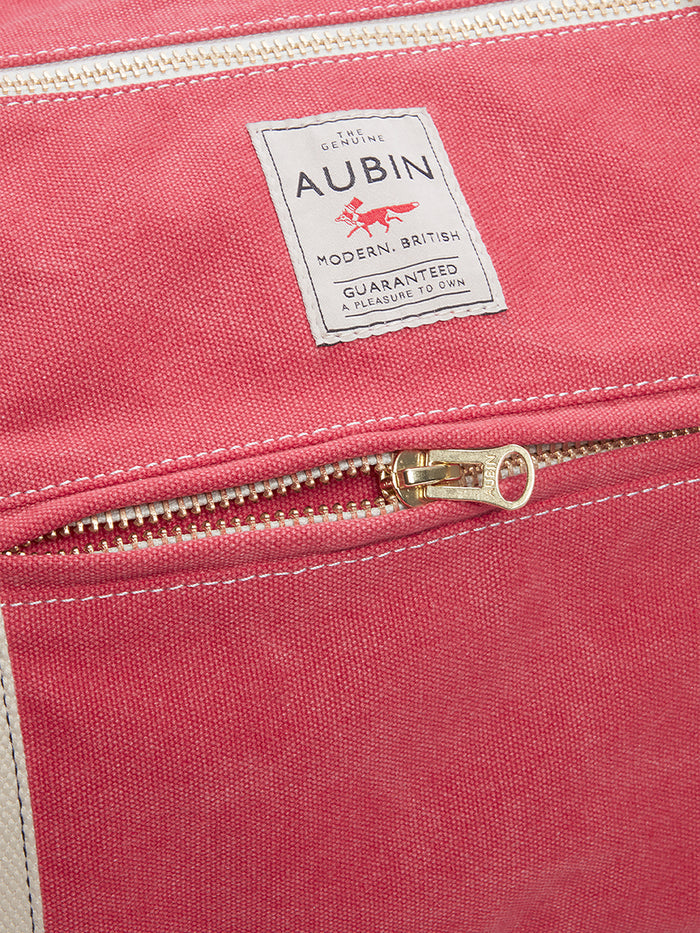 Aubin Washed Red Coledale Overnight Barrel Bag | Bags