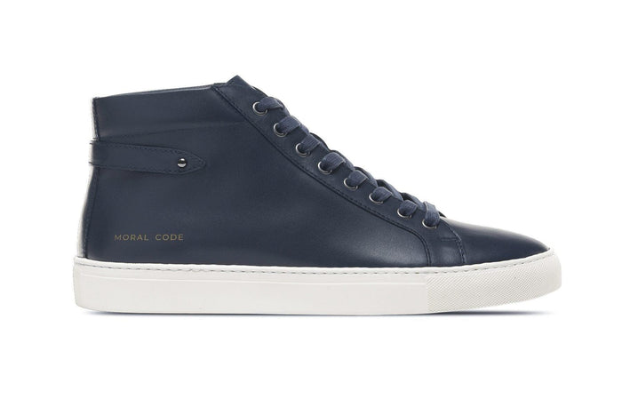Moral Code Colton Men's High Top Sneaker - #color_navy