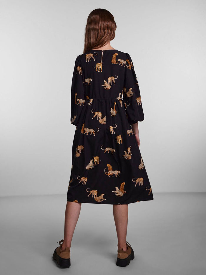 Comia Midi Dress (Black)