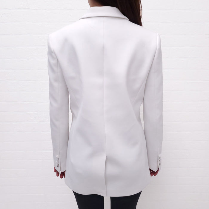 COPERNI WHITE TWISTED CUT OUT TAILORED JACKET - SIZE 34