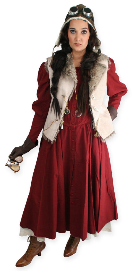 Cordelia Pioneer Dress - Wine