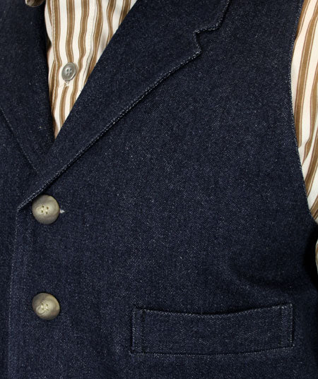 Corden Vest - Denim