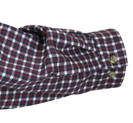 Cornelius Plaid Shirt - Navy/Red