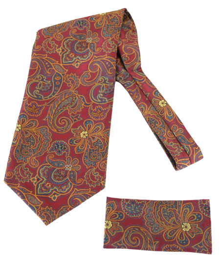 Cosmopolitan Ascot - Red Paisley