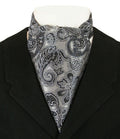 Cosmopolitan Ascot - Silver/Black Paisley