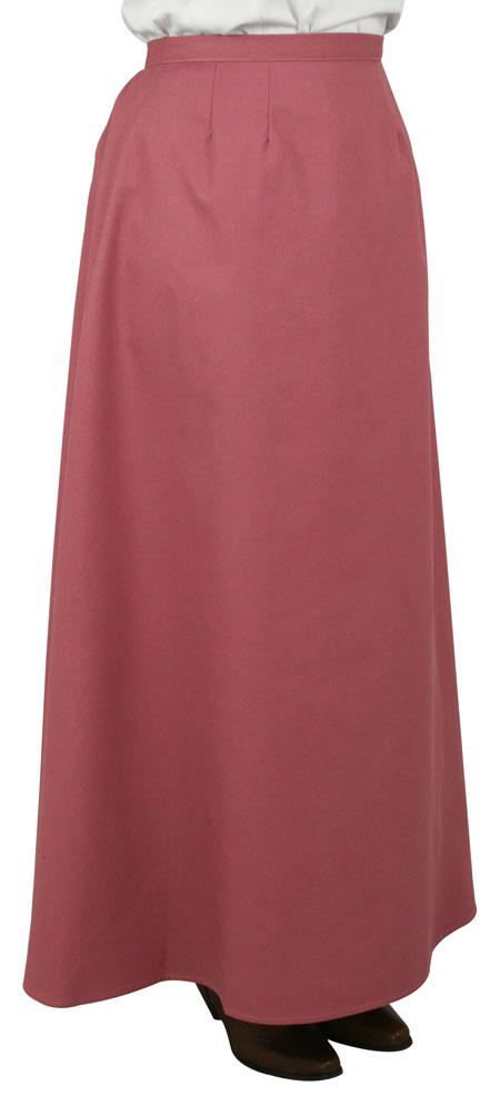 Cotton Blend Walking Skirt - Dusty Rose