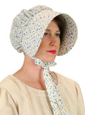 Cotton Bonnet - Blue Floret