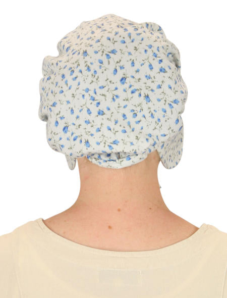 Cotton Bonnet - Blue Floret