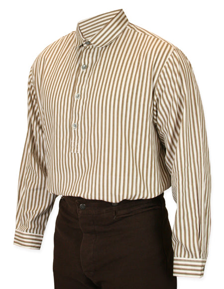 Coulter Shirt - Tan Stripe