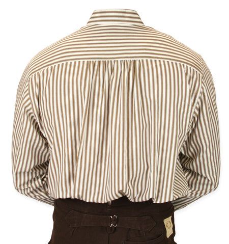 Coulter Shirt - Tan Stripe