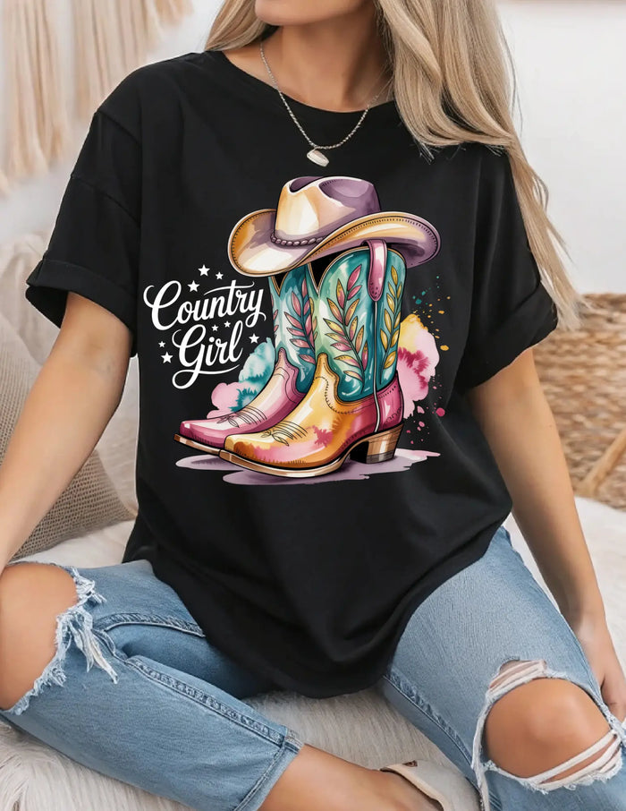 Country Girl Tee ALL HAT NO CATTLE