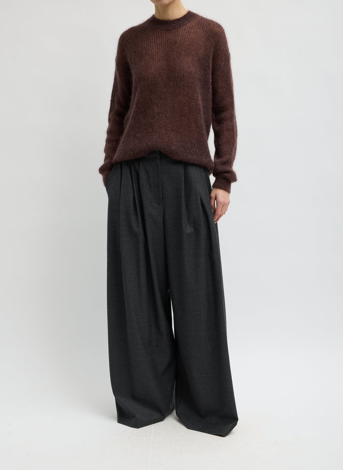 COZY FLANNEL TRIPLE PLEAT PANT