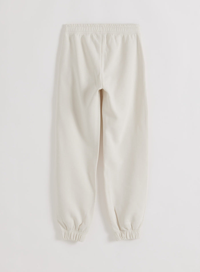 Cream Classic Sweatpants
