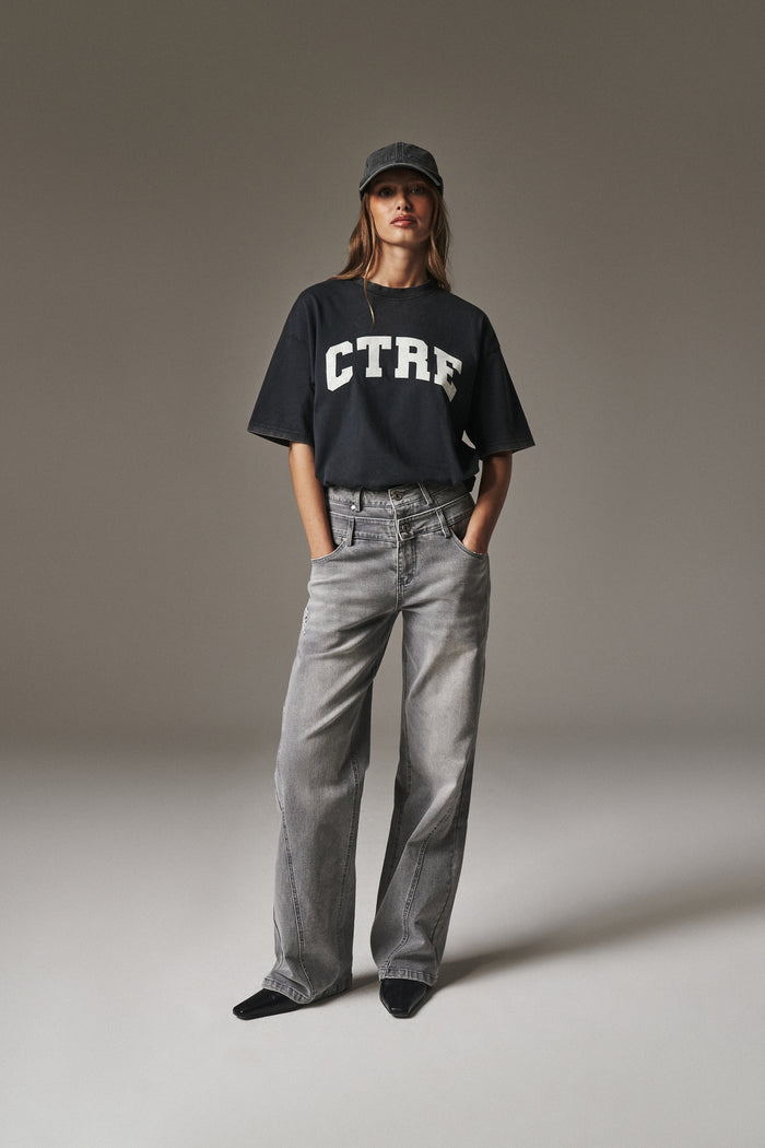 CTRE ACID WASH CRACKED T-SHIRT - ACID WASH