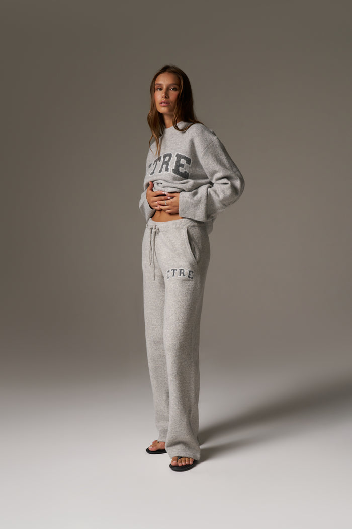 CTRE KNITTED SWEATSHIRT - GREY MARL