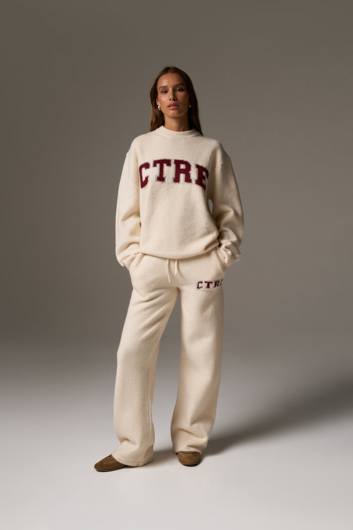 CTRE KNITTED SWEATSHIRT - OFF WHITE