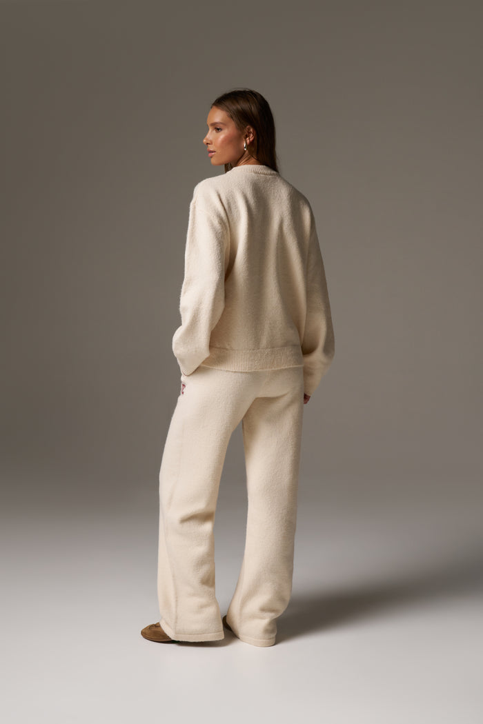 CTRE KNITTED SWEATSHIRT - OFF WHITE
